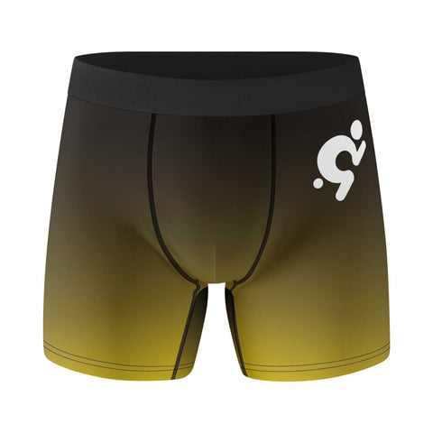 Mens Trunks Underwear - Black and Yellow - Mr.Shit