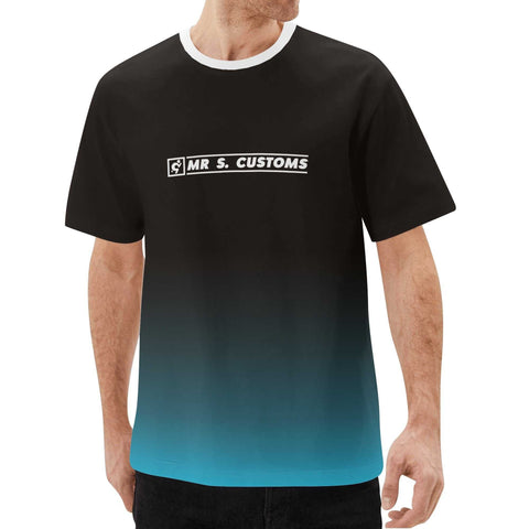 Mr.Shit Mr S - Black and Light Blue T-Shirt Mr S - Shirts $ 24.84