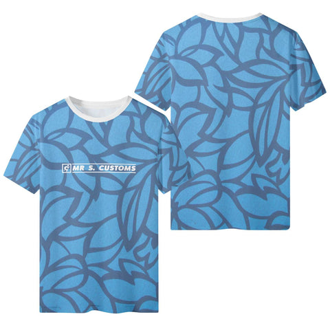 Mr S - Blue Pattern T-Shirt - Mr.Shit