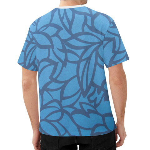 Mr S - Blue Pattern T-Shirt - Mr.Shit