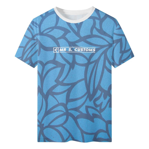 Mr S - Blue Pattern T-Shirt - Mr.Shit