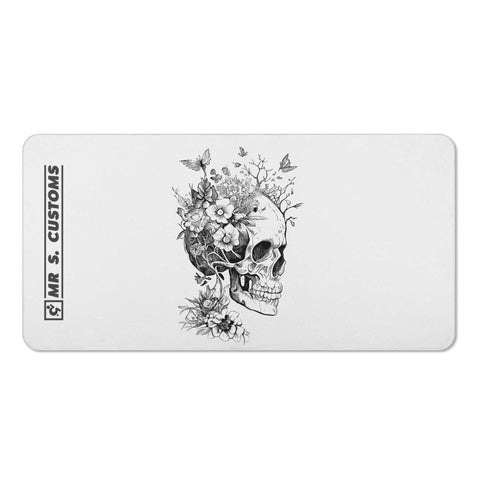 Mr S Customs - Bath / Beach Towel - Floral Skull - Mr.Shit