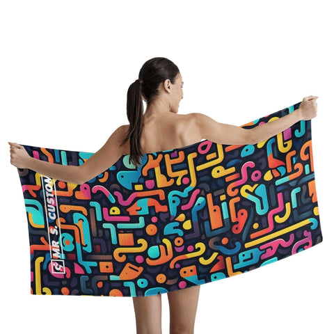 Mr.Shit Mr S Customs - Bath / Beach Towel - Funky Pattern All Towels $ 29.42