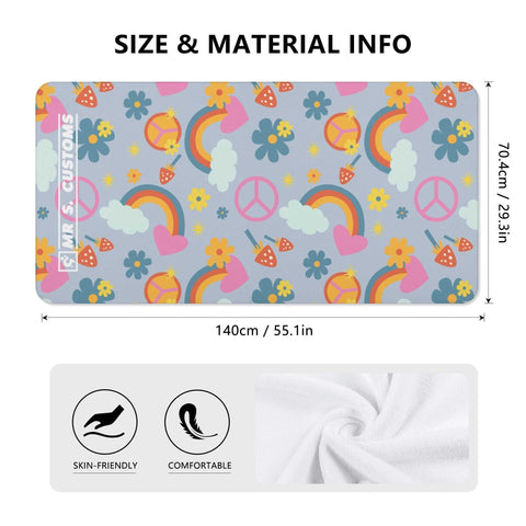 Mr S Customs - Bath / Beach Towel - Hippy - Mr.Shit