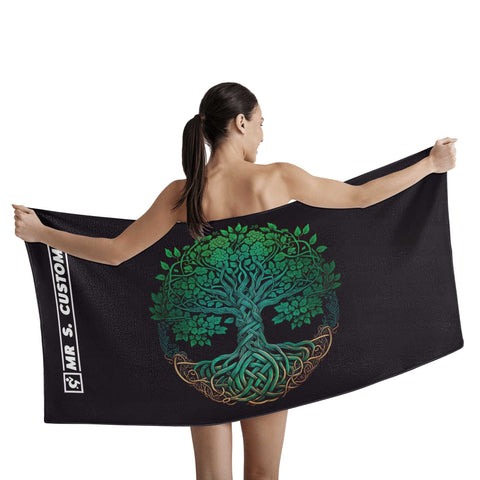 Mr.Shit Mr S Customs - Bath / Beach Towel - Tree of Life All Towels $ 29.42