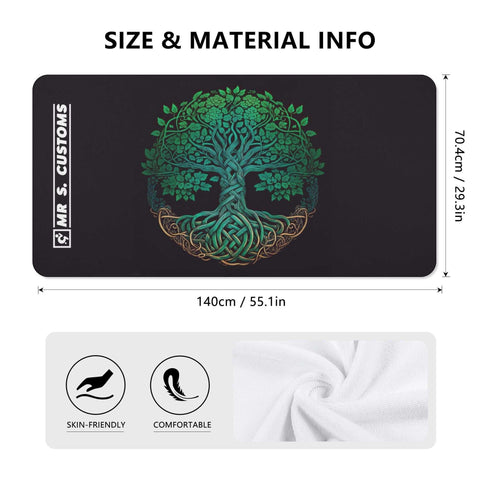 Mr S Customs - Bath / Beach Towel - Tree of Life - Mr.Shit