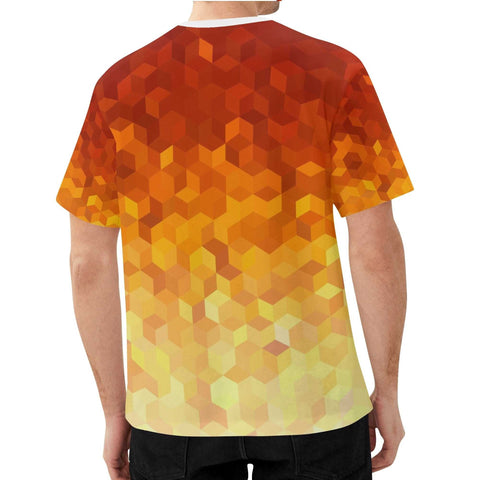 Mr S - Orange Pattern 2 T-Shirt - Mr.Shit