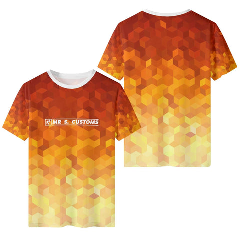 Mr S - Orange Pattern 2 T-Shirt - Mr.Shit