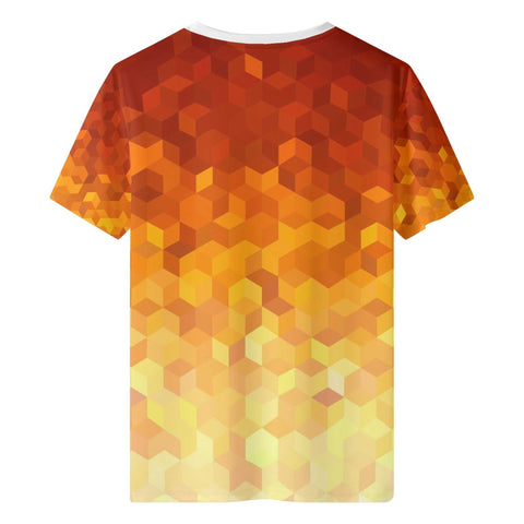 Mr S - Orange Pattern 2 T-Shirt - Mr.Shit