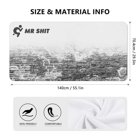 Mr Shit - Bath / Beach Towel - Brick Wall - Mr.Shit