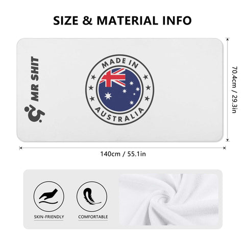 Mr Shit - Bath / Beach Towel - Made in Australia - Mr.Shit