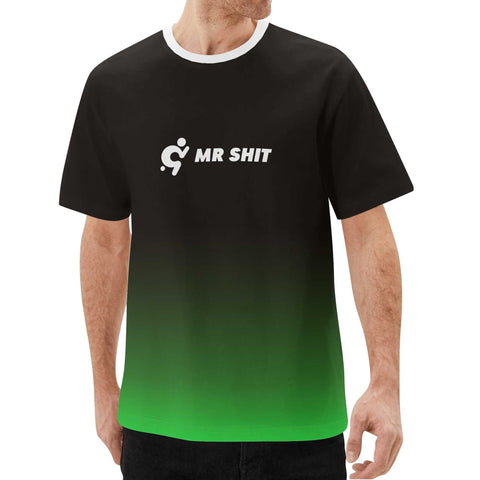 Mr.Shit Mr Shit - Black and Green T-Shirt Men's T-Shirts $ 24.84