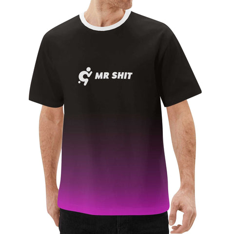 Mr.Shit Mr Shit - Black and Pink T-Shirt Men's T-Shirts $ 24.84