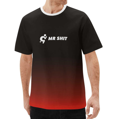 Mr.Shit Mr Shit - Black and Red T-Shirt Men's T-Shirts $ 24.84