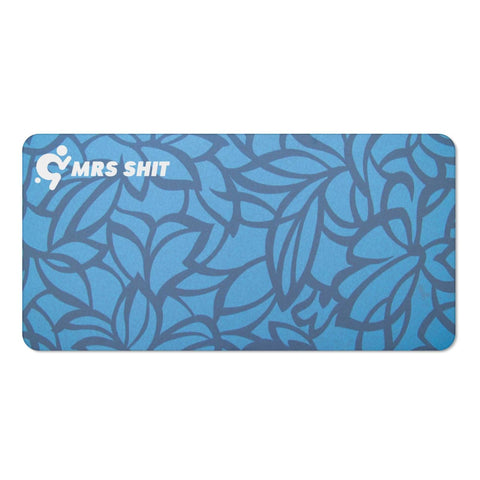 Mrs Shit - Bath / Beach Towel - Blue Floral - Mr.Shit