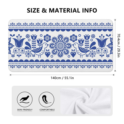 Mrs Shit - Bath / Beach Towel - Blue Pattern - Mr.Shit