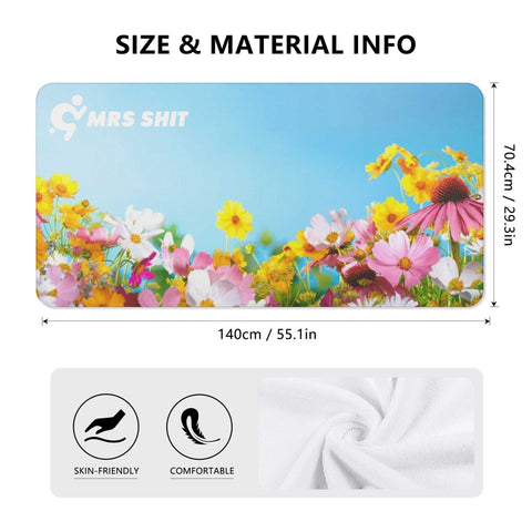 Mrs Shit - Bath / Beach Towel - Flowers - Mr.Shit