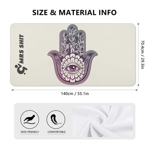 Mrs Shit - Bath / Beach Towel - Hamsa Hand - Mr.Shit