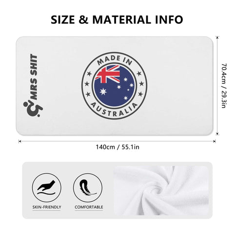 Mrs Shit - Bath / Beach Towel - Made in Australia - Mr.Shit