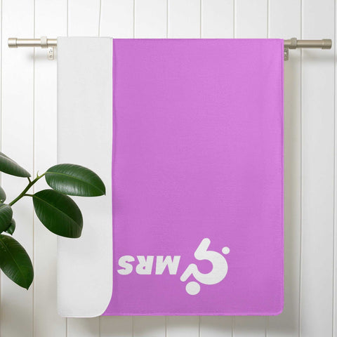 Mrs Shit - Bath / Beach Towel - Pastel Purple - Mr.Shit