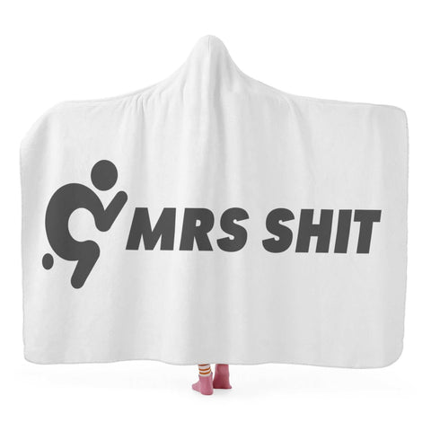 Mr.Shit Mrs Shit Hooded Blanket Accessories $ 55.64