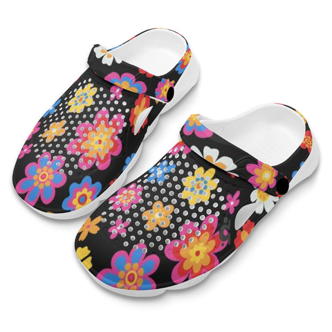 Mr.Shit Womens Clogs - Floral 4 Shoes & Footwear $ 38.58