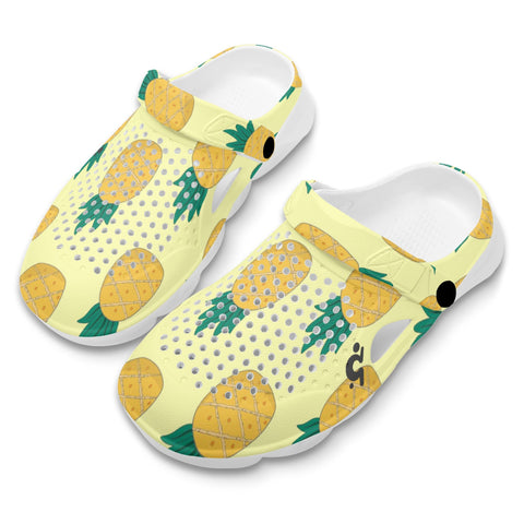 Mr.Shit Womens Clogs - Pineapples Shoes & Footwear $ 38.58