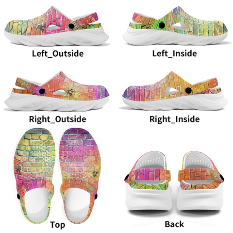 Womens Crocs - Rainbow Bricks - Mr.Shit