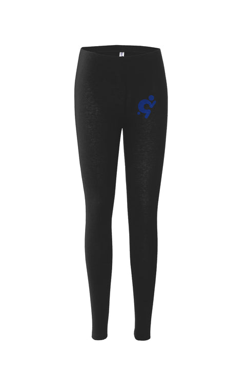 Mr.Shit Womens Leggings - Blue Logo Activewear $ 40.00