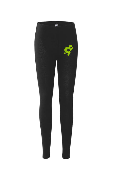 Mr.Shit Womens Leggings - Lime Logo Activewear $ 40.00