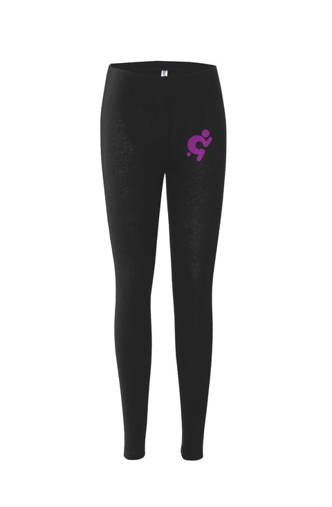 Mr.Shit Womens Leggings - Purple Logo Activewear $ 40.00