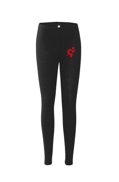 Mr.Shit Womens Leggings - Red Logo Activewear $ 40.00