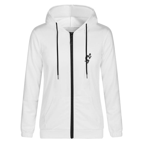 Women's Lightweight Zipper Jumper Sweatshirt Hoodie - Logo on the lower Back - Mr.Shit