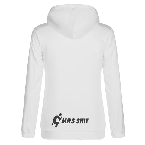 Women's Lightweight Zipper Jumper Sweatshirt Hoodie - Logo on the lower Back - Mr.Shit