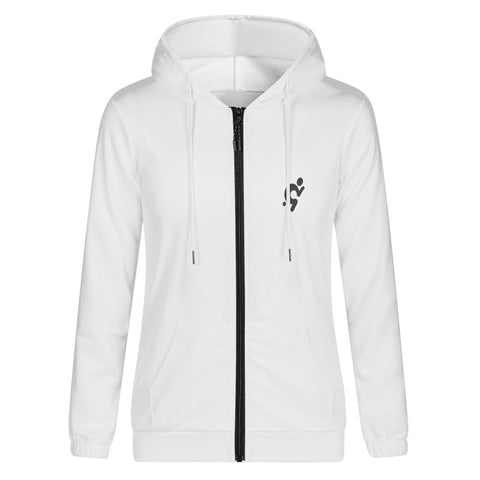 Women's Lightweight Zipper Jumper Sweatshirt Hoodie - Logo on the lower Back - Mr.Shit