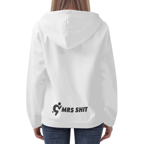 Women's Lightweight Zipper Jumper Sweatshirt Hoodie - Logo on the lower Back - Mr.Shit